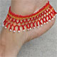 Flame and Pearls Anklet